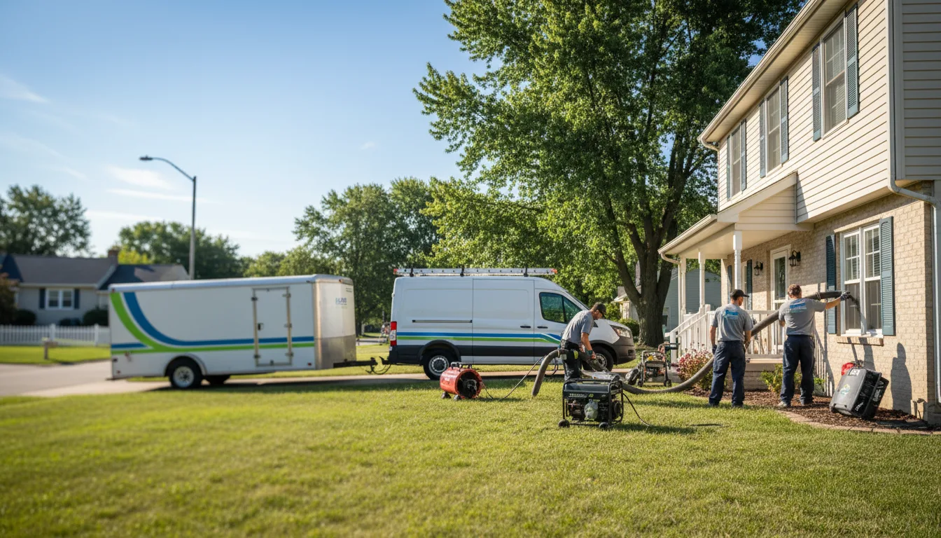 Flooded Basement Restoration And Cleanup With Repair in Fairmount, IN near me